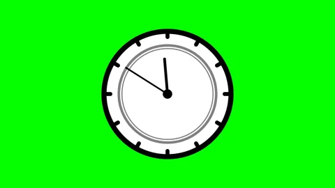 Clock icon 24 hour animation Stock Footage 276874324