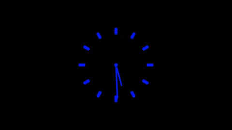 Clock icon 24 hour animation Stock Footage 276880032