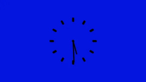 Clock icon 24 hour animation Stock Footage 276880034