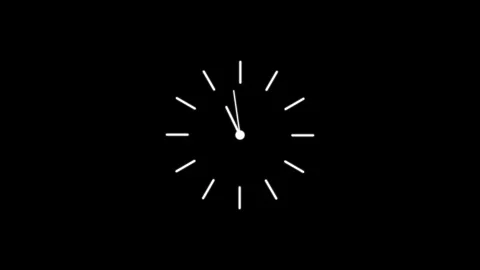 Clock icon 24 Hour Day Fast Speed. Circle Digital and Analog Clock Animatio.. Stock Footage 304190093