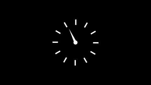 Clock icon 24 Hour Day Fast Speed. Circle Digital and Analog Clock Animatio.. Stock Footage 304718660