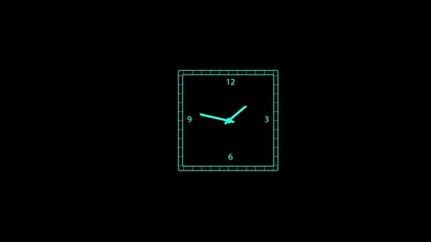 Clock icon. 4k Animation Stock Footage 306029504