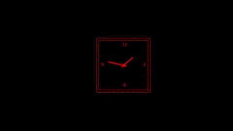 Clock icon. 4k Animation Stock Footage 306029524