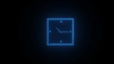 Clock icon. 4k Animation Stock Footage 306029528