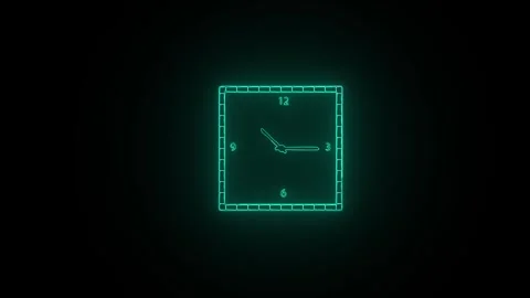 Clock icon. 4k Animation Stock Footage 306029534