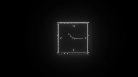 Clock icon. 4k Animation Stock Footage 306029546