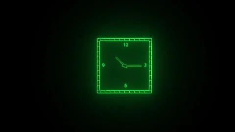 Clock icon. 4k Animation Stock Footage 306029555