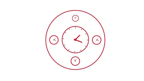 Clock icon. 4k Animation Stock Footage 306029558