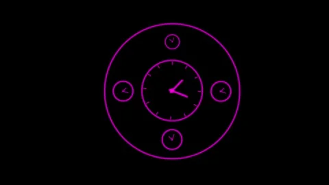 Clock icon. 4k Animation Stock Footage 306029578