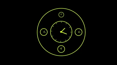 Clock icon. 4k Animation Stock Footage 306029579