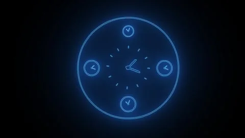 Clock icon. 4k Animation Stock Footage 306029583
