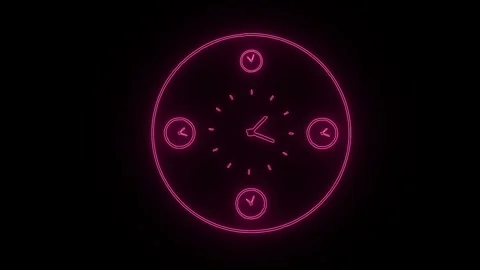 Clock icon. 4k Animation Stock Footage 306029602