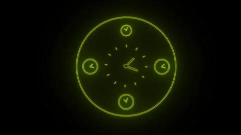 Clock icon. 4k Animation Stock Footage 306029603