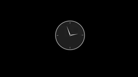 Clock icon. 4k Animation Stock Footage 306029613