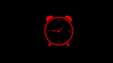 Clock icon. 4k Animation Stock Footage 306029621