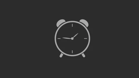 Clock icon. 4k Animation Stock Footage 306029624