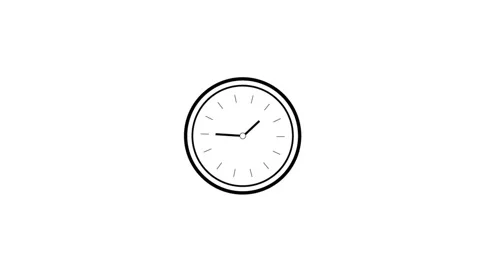 Clock icon. 4k Animation Stock Footage 306029625