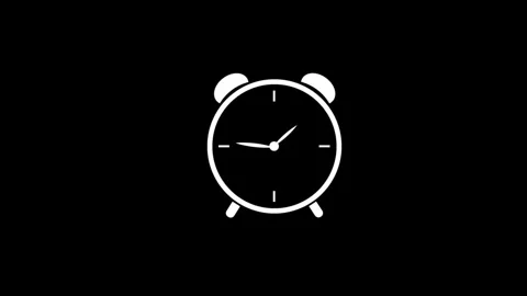 Clock icon. 4k Animation Stock Footage 306029627