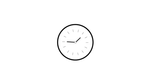 Clock icon. 4k Animation Stock Footage 306029629
