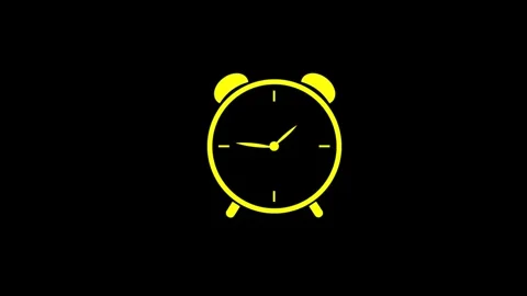 Clock icon. 4k Animation Stock Footage 306029636