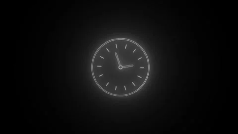 Clock icon. 4k Animation Stock Footage 306029662