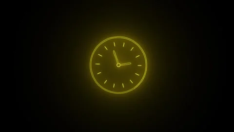 Clock icon. 4k Animation Stock Footage 306029669