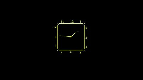 Clock icon. 4k Animation Stock Footage 306029682
