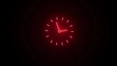 Clock icon. 4k Animation Stock Footage 306029687