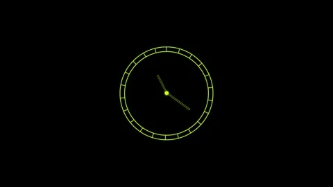 Clock icon. 4k Animation Stock Footage 306029888