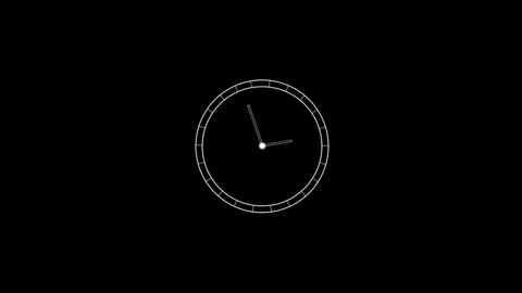 Clock icon. 4k Animation Stock Footage 306029913