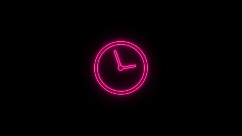 Clock icon. 4k Animation Stock Footage 306029926