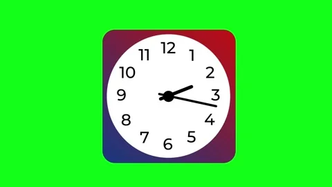 Clock icon 7 Stock Footage 273587329