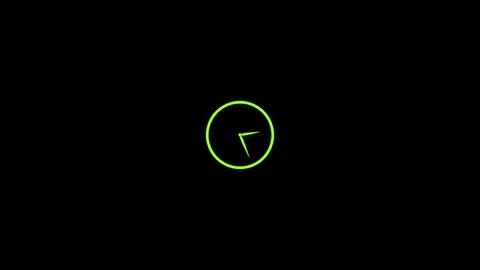 Clock icon animated. Clock icon with moving arrows ,rooted 12 hour in the c.. Stock Footage 307311897