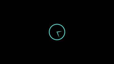Clock icon animated. Clock icon with moving arrows ,rooted 12 hour in the c.. Stock Footage 307311910