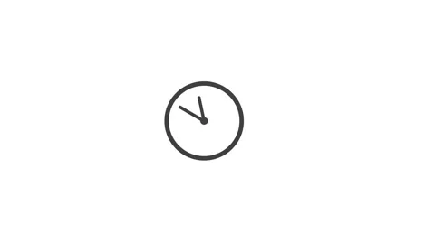 Clock icon animated video Stock Footage 294697345