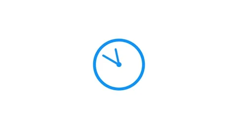 Clock icon animated video Stock Footage 294697349
