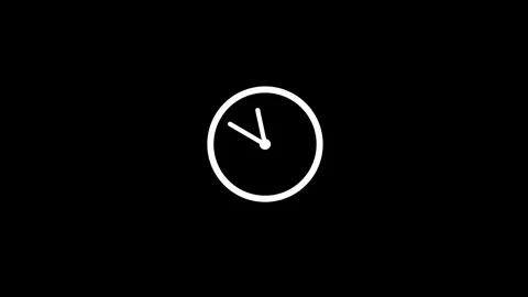 Clock icon animated video Stock Footage 294697353