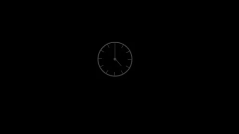 Clock icon animated video Stock Footage 294922165