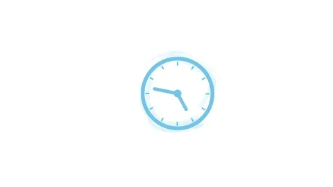 Clock icon animated video Stock Footage 300224076
