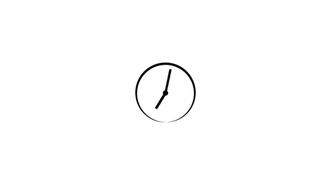 Clock icon animation on background .time concept 스톡 동영상 260115171