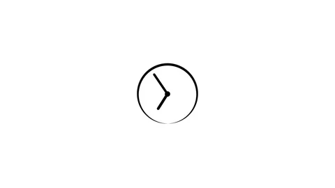 Clock icon animation on background .time concept 스톡 동영상 260115173