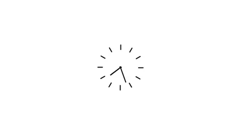 Clock icon Animation, Close Up and Countdown Minutes and Hours. Business an.. Stock-Footage 303031322