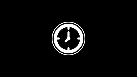 Clock icon animation Stock Footage 284495914