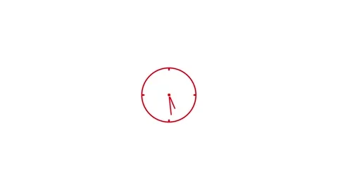 Clock icon animation ,time concept video Stock Footage 265878377