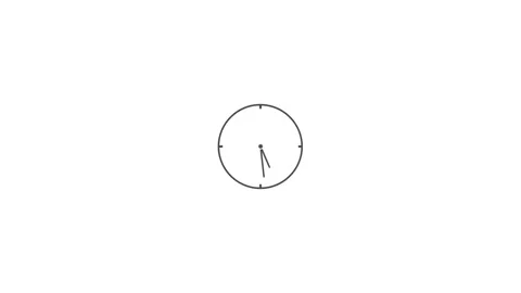 Clock icon animation ,time concept video Stock Footage 265878382