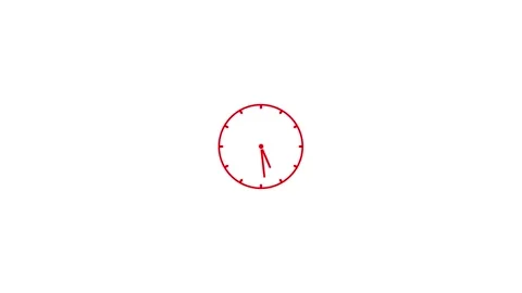 Clock icon animation ,time concept video Stock Footage 265878387