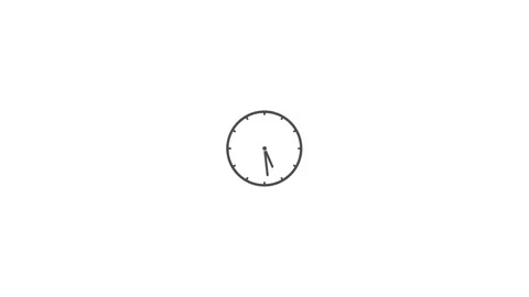 Clock icon animation ,time concept video Stock Footage 265878390
