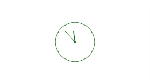 Clock icon animation video and white background. Stock Footage 297563388