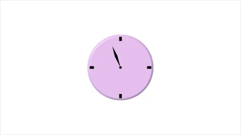 Clock icon animation video on white background. Stock Footage 302235952