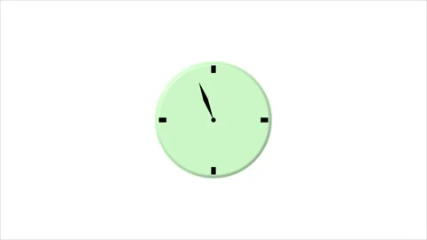 Clock icon animation video on white background. Stock Footage 302235961